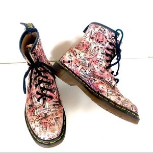 dr martens printed boots